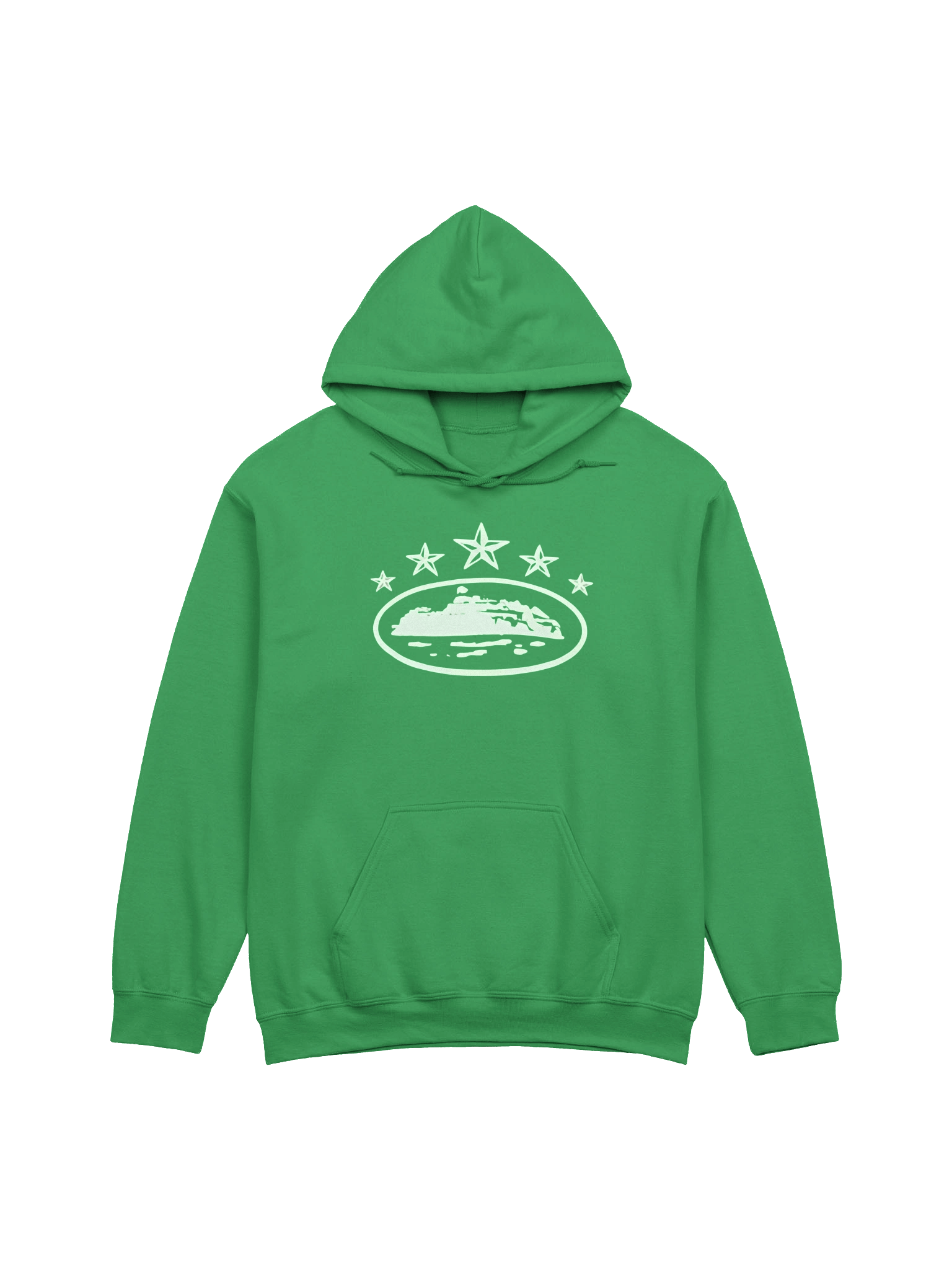 Corteiz 5 Starz Alcatraz Hoodie Green product image (1)