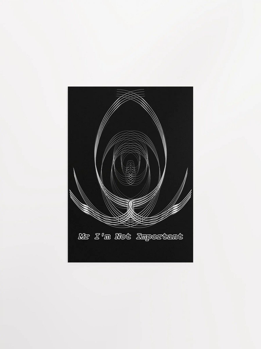 Enhanced Matte Paper Poster (in) - Black - Mr I'm Not Important product image (1)