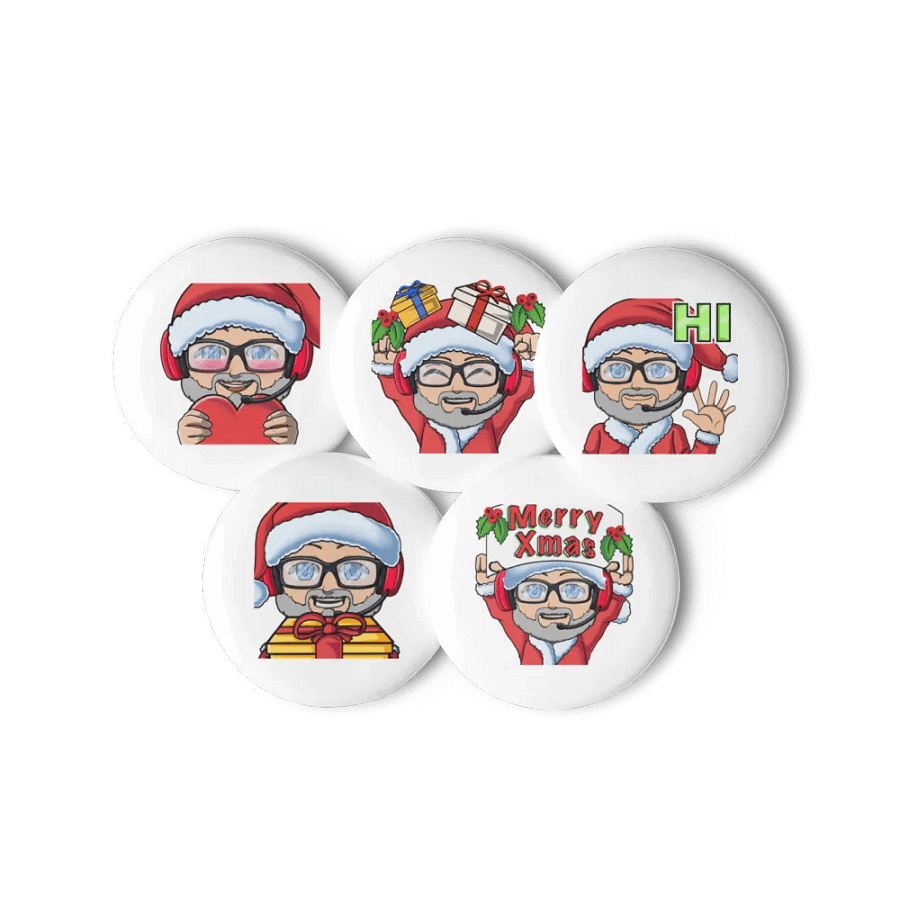 Xmas Ricky Pin Buttons product image (6)