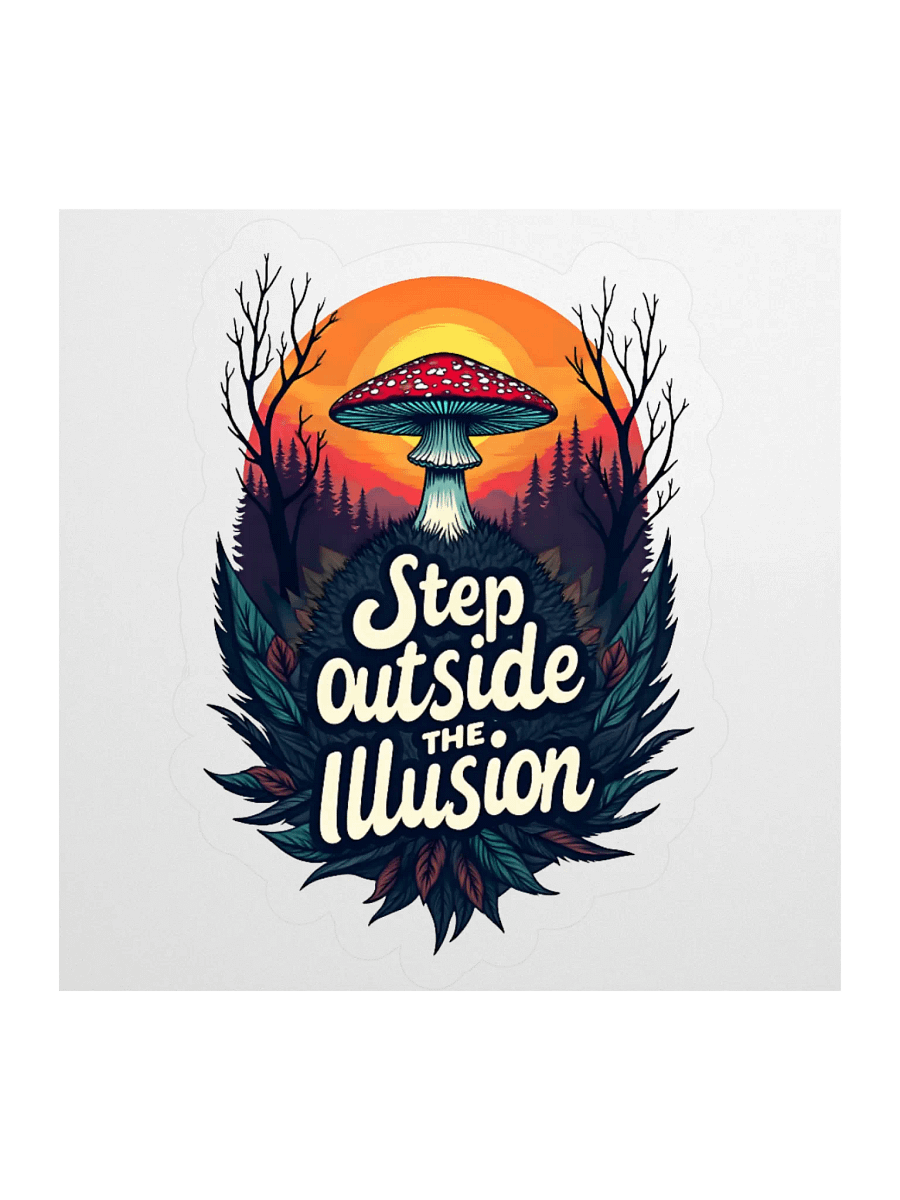Step Outside The Illusion Sticker product image (1)