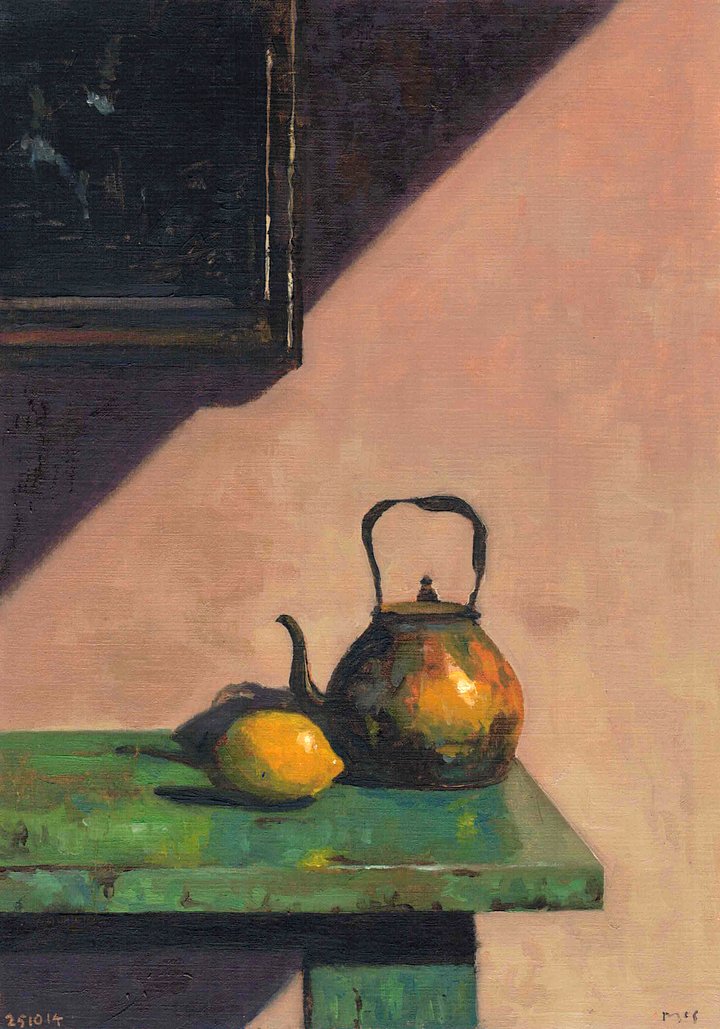 251014 Copper Kettle and Lemon Original Oils Study product image (1)