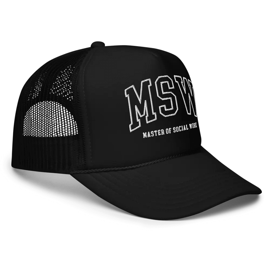 Master of Social Work, MSW Graduation Gift for Social Worker, Social Work - Embroidered Trucker Hat Cap product image (3)