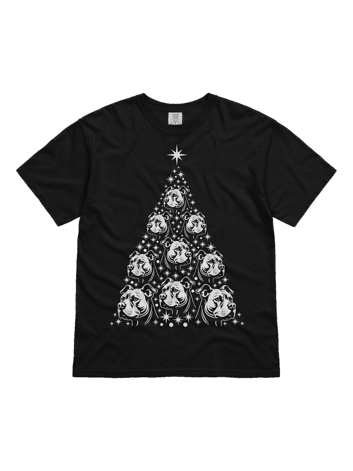 American Pitbull Terrier Christmas Tree T-Shirt product image (2)