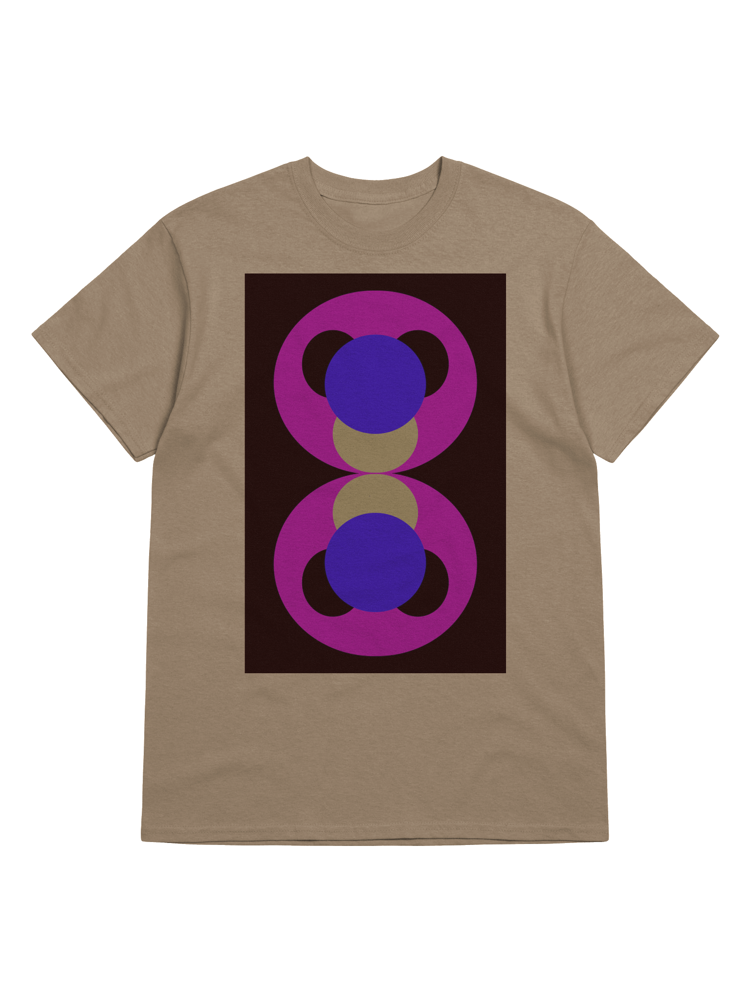 Magenta Symmetry Geometric T-Shirt product image (5)