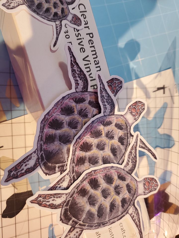 Die Cut Sea Turtle Sticker product image (1)