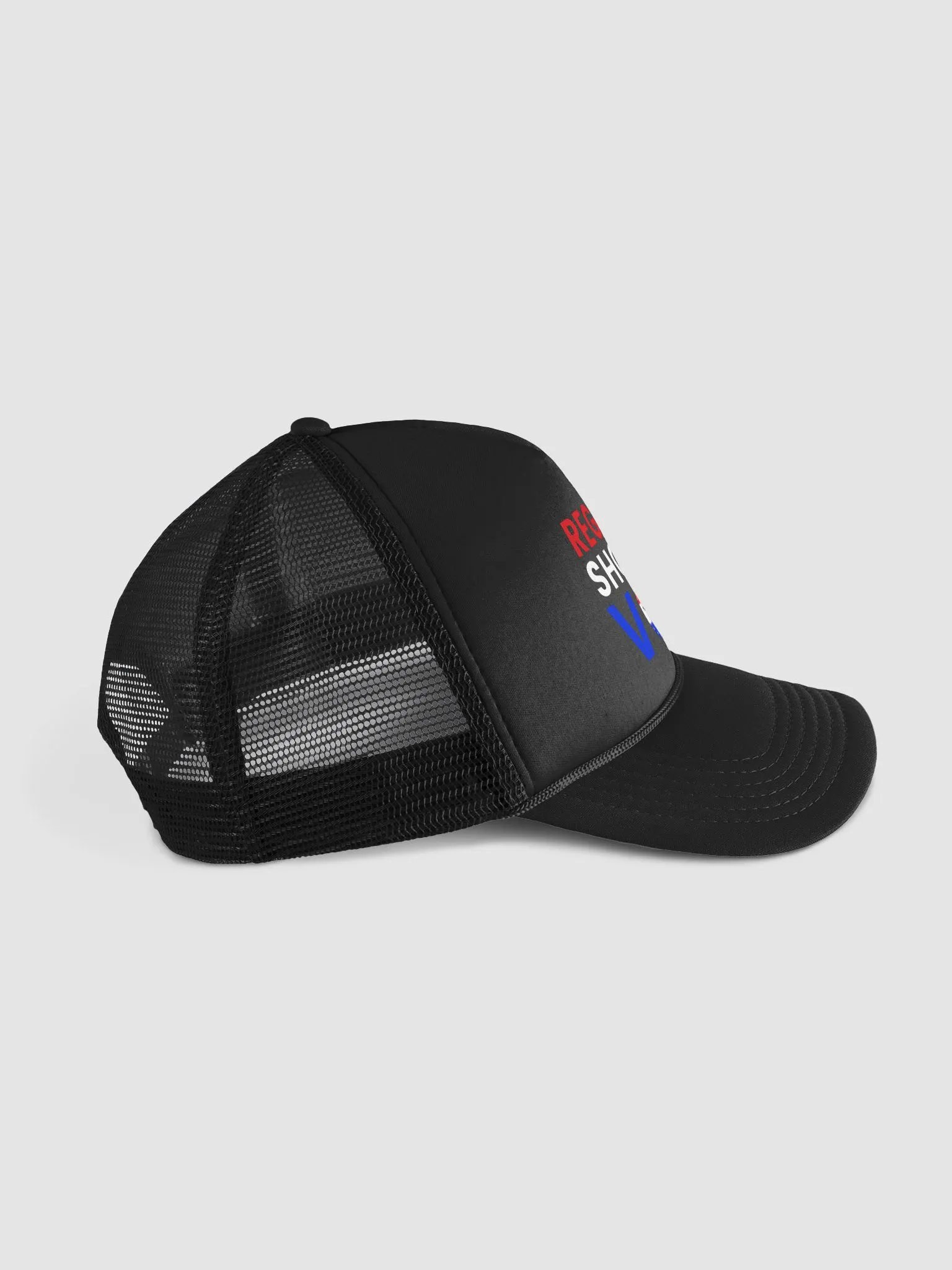 Register Show Up Vote Hat 2024 USA Election Voter Registration Foam Trucker Cap product image (4)
