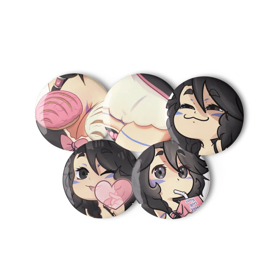 Pin Button Duskymotes 04 - Set of 5 product image (2)