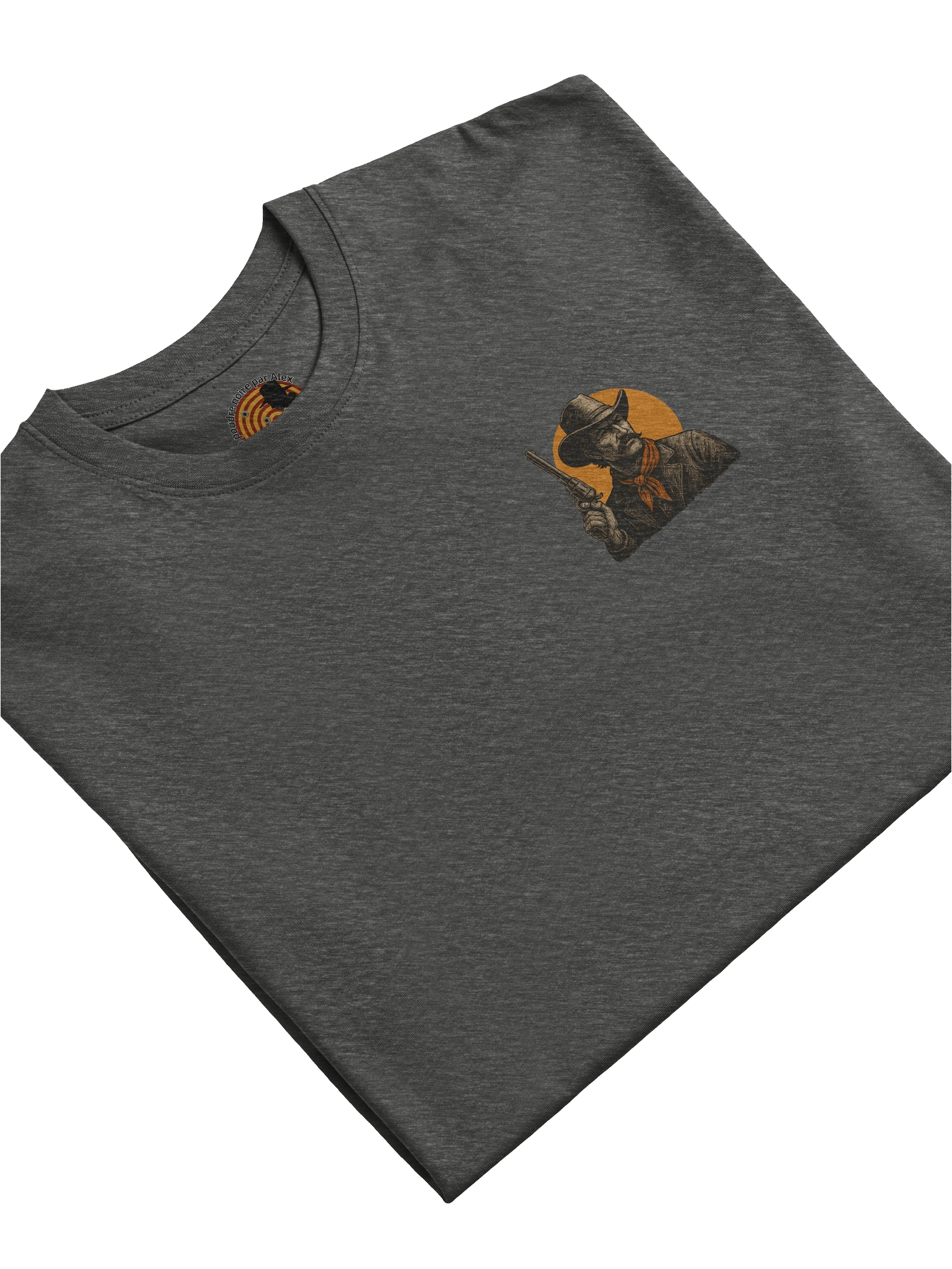 T-shirt premium épais “Cowboy & Soleil” – Édition La Poudre Noire product image (62)