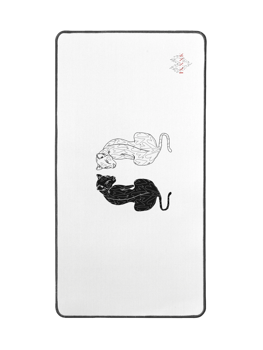 Ying n Yang Leopard | 31.5 x 15.5 in Mousepad product image (2)