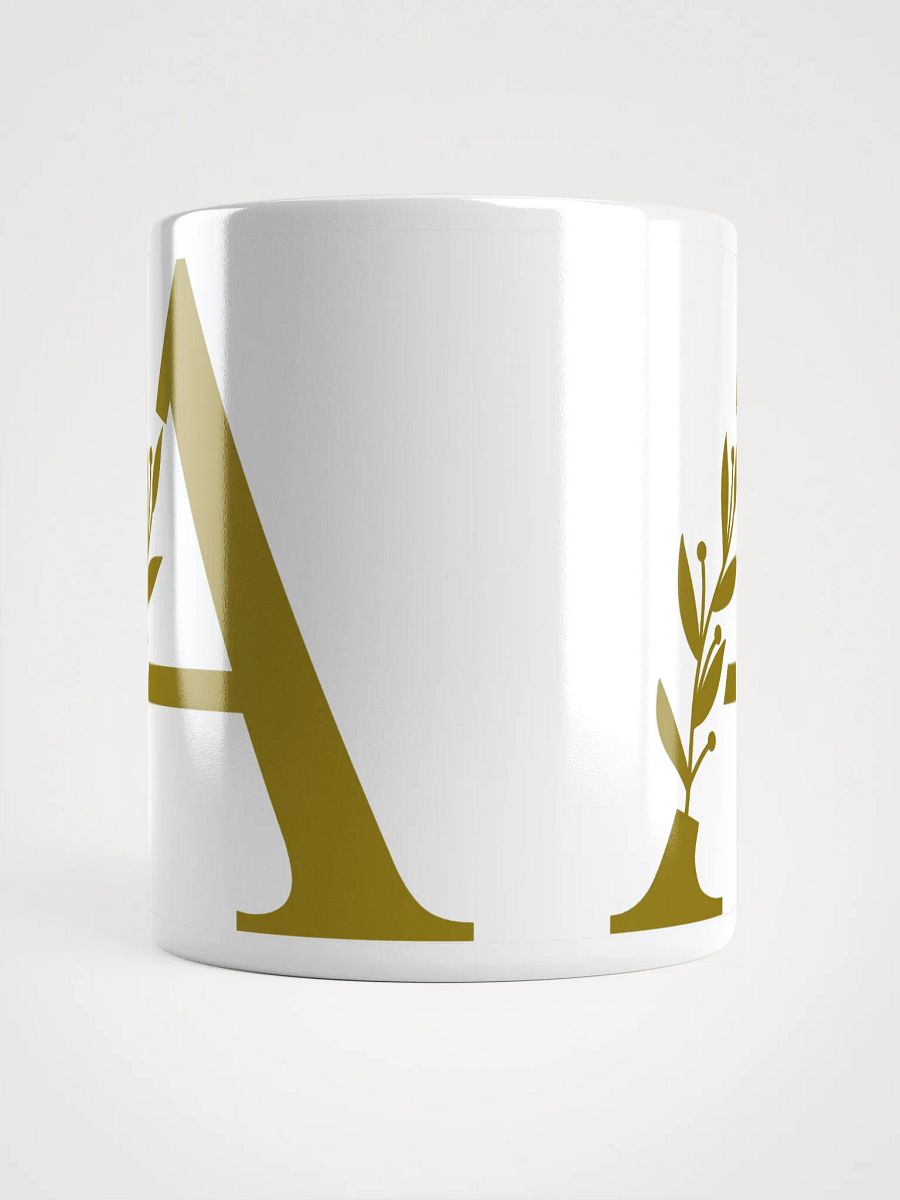Aesthetic Foliage White Mug (Brown) product image (5)