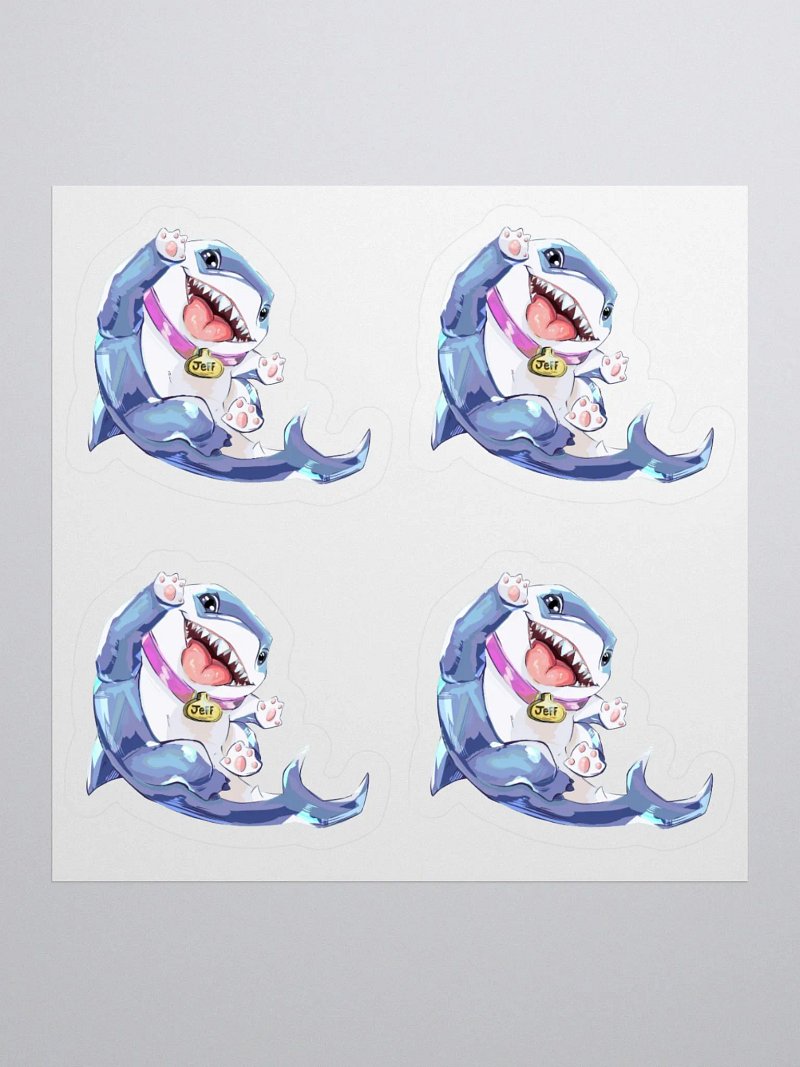 Jeff the Land Shark Sticker Sheet
