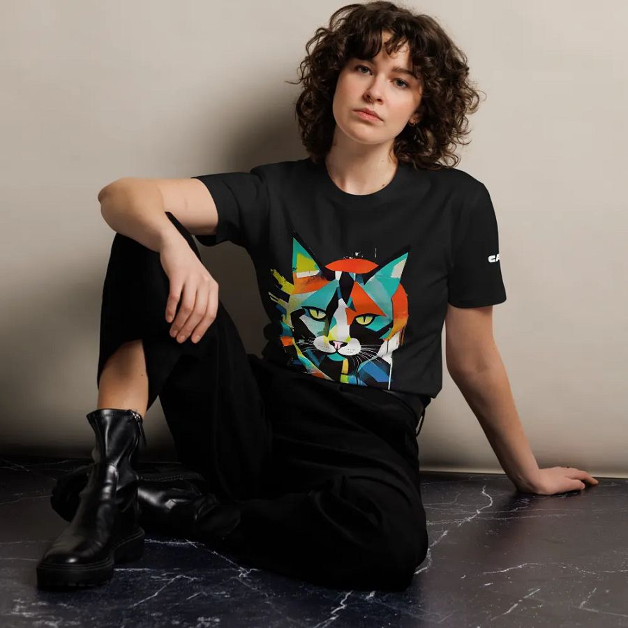 Cat Unisex T-Shirt – Vibrant & Artistic Feline Design 🎨🐱 product image (10)