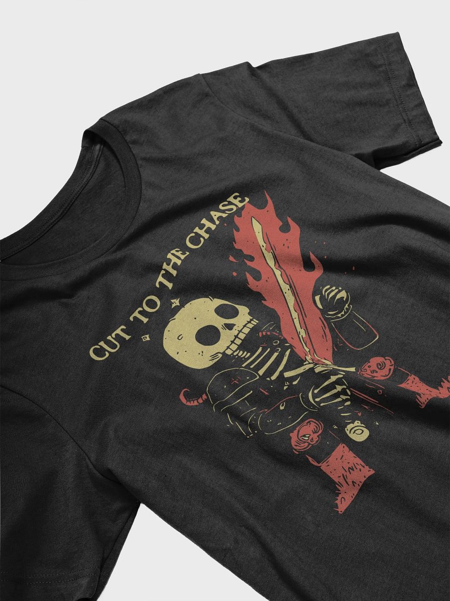 Cut To the Chase Skeleton with Sword Unisex T-Shirt product image (3)