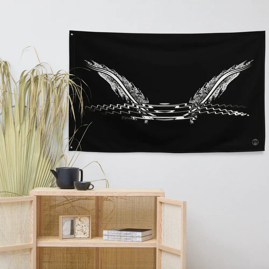 Flag - Black - HApex Gear White Logo product image (7)