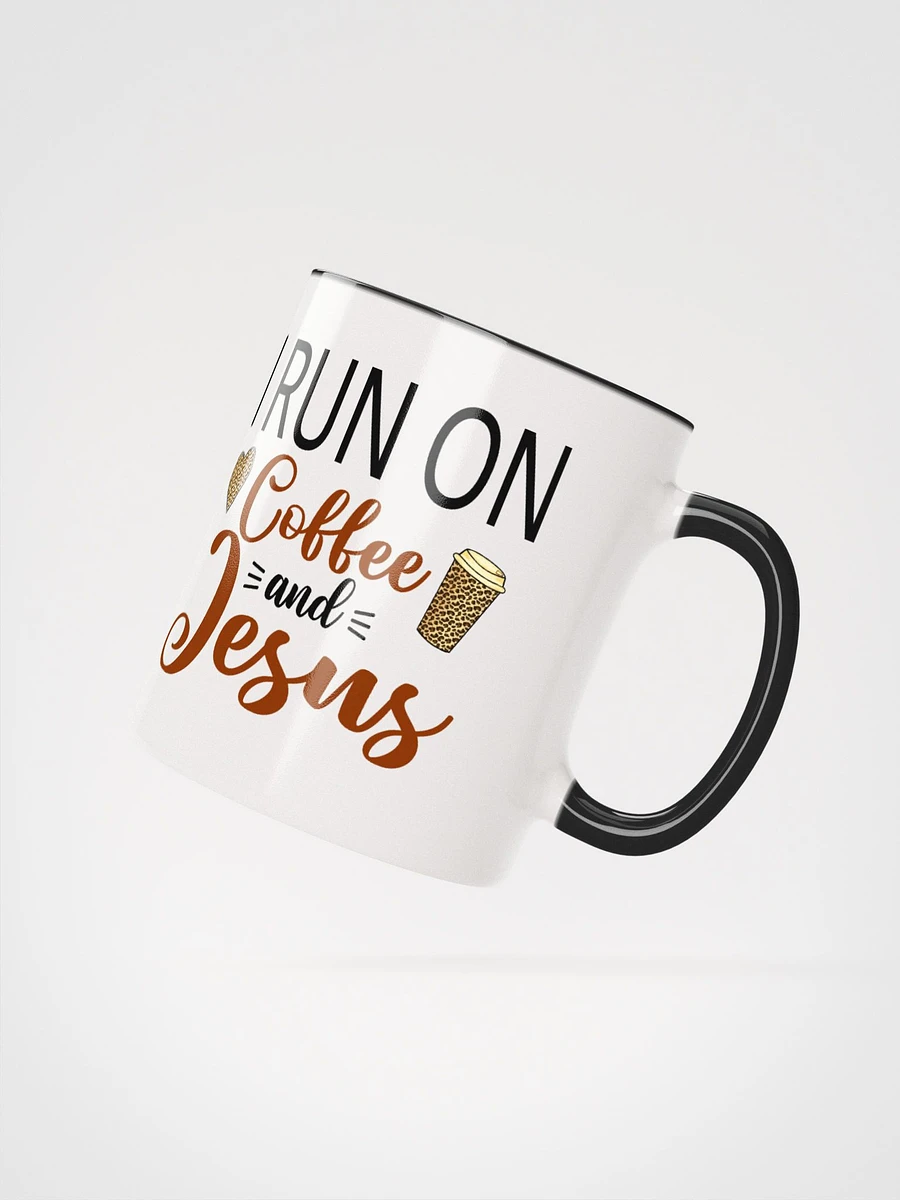 006 - I Run on Coffee and Jesus Mug product image (3)