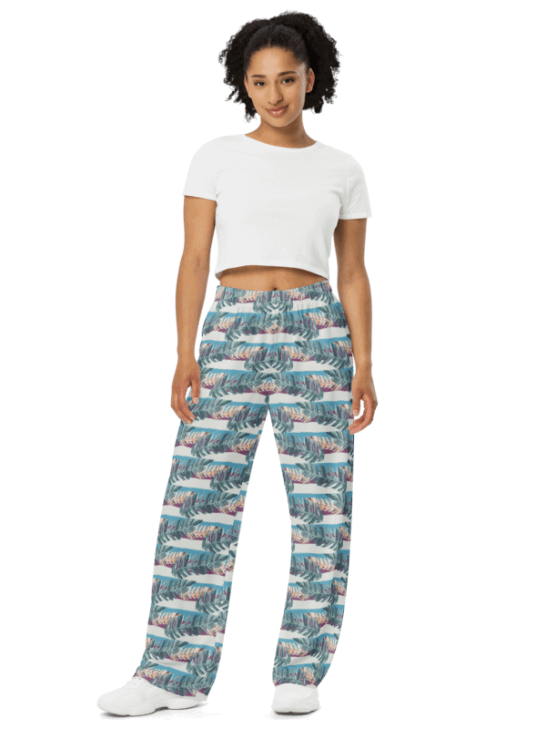 Tropical Stripes | Unisex Wide-Leg Pants product image (3)