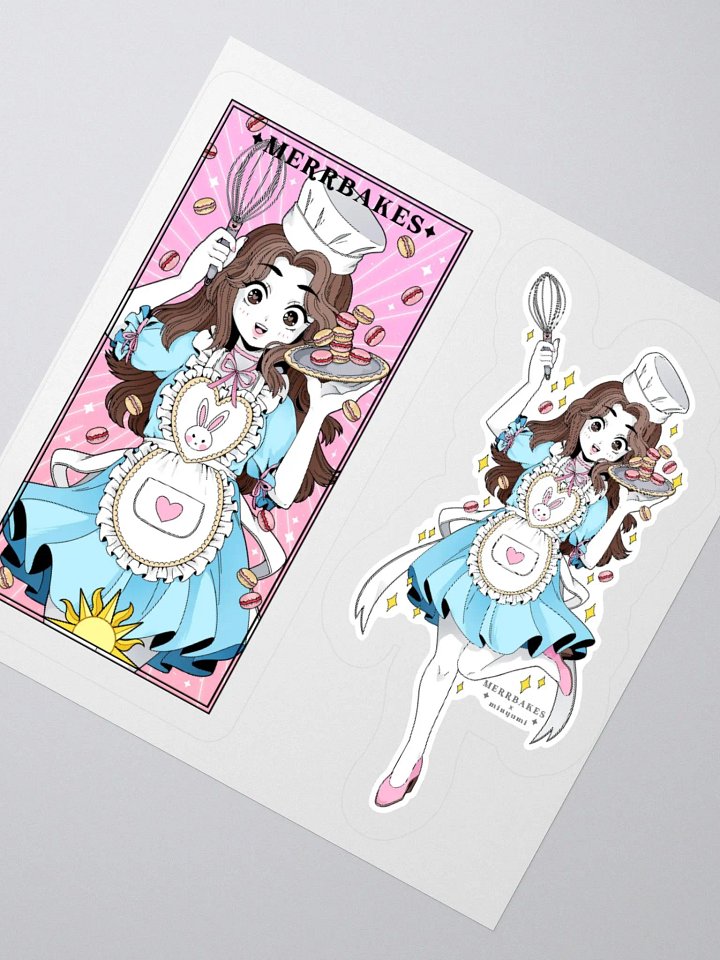 The Baker Tarot Sticker Duo | MerrBakes product image (1)
