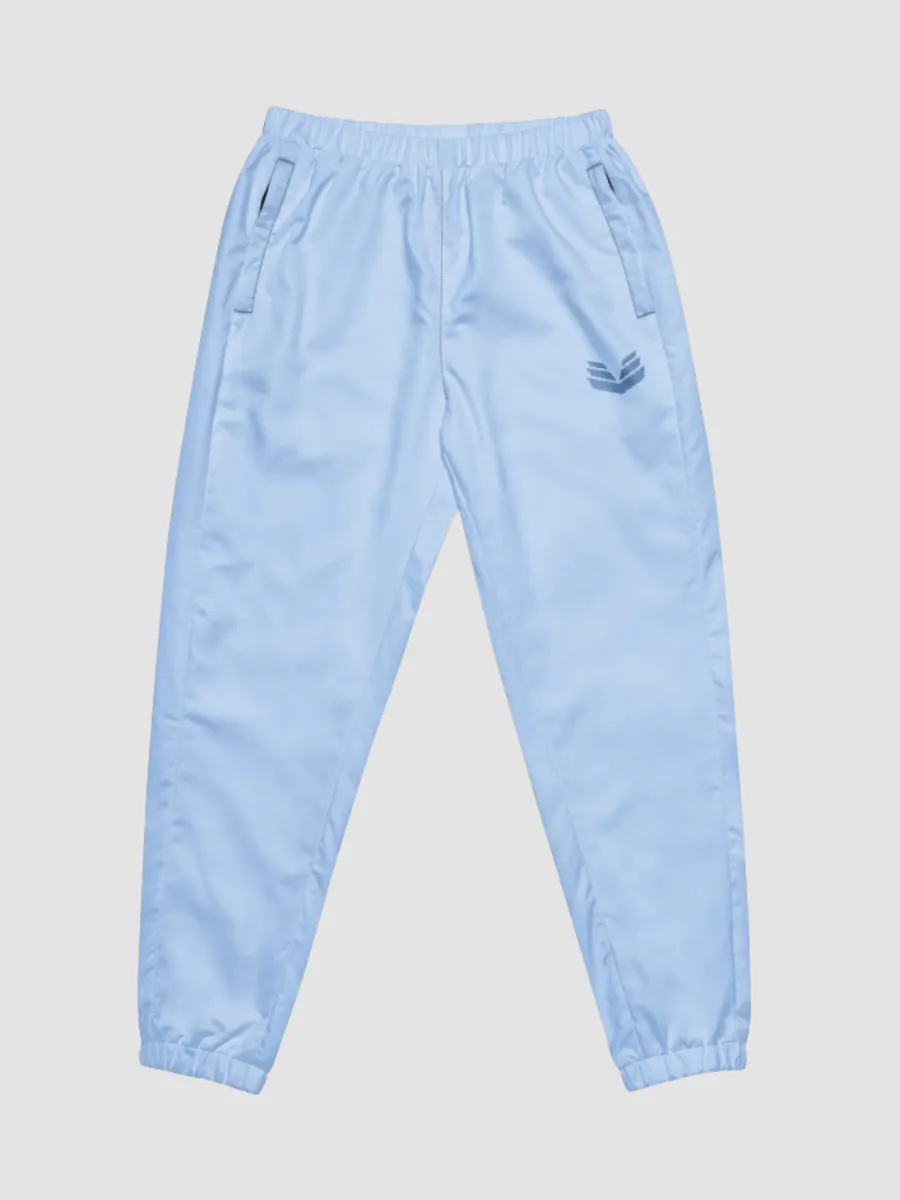 how to style light blue track pants