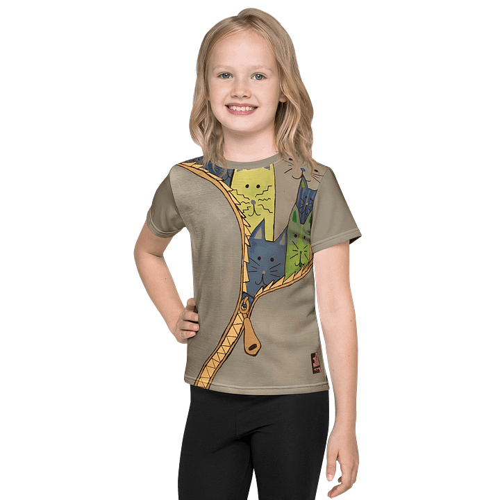 "Unleash The Cats" Kid's Tee (Grey) product image (1)