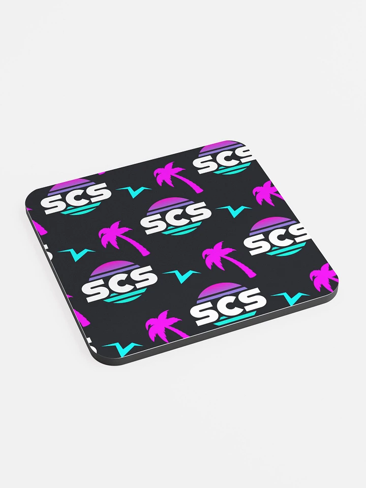 SCS GLOSSED CORK COASTER product image (2)