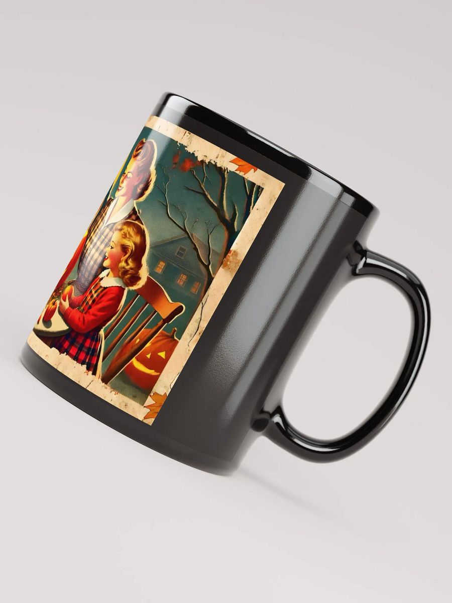 Vintage 1940s Halloween Family Pumpkin Carving Mug product image (5)