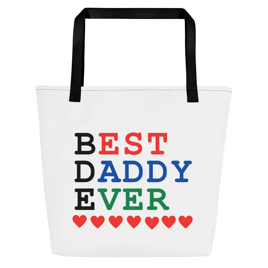 Best Daddy Ever Large Tote Bag w/ Pocket product image (1)