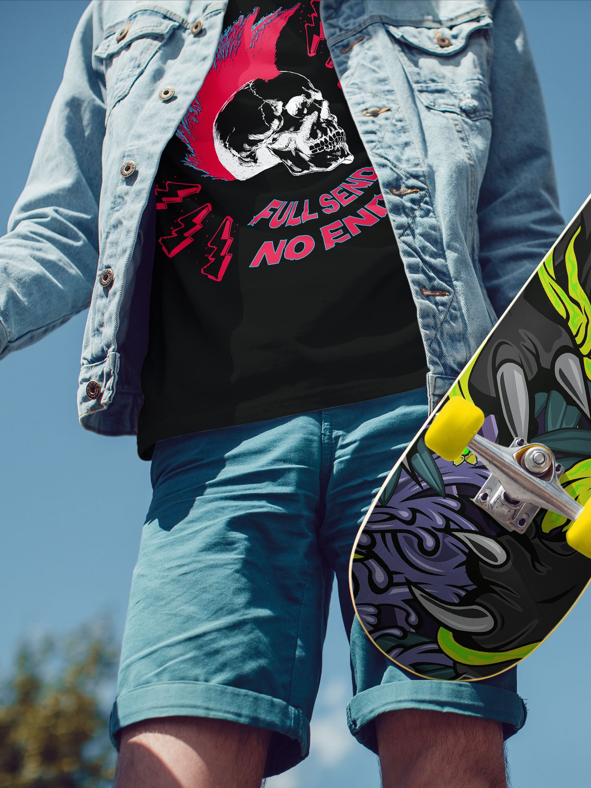 FULL SEND - NO END Black Tee Vs. 2 product image (12)