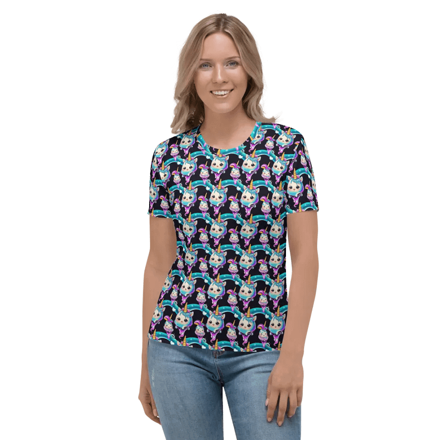 Kawaii Unicorn All Over Print T-shirt product image (4)