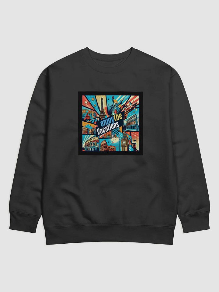 Cotton Heritage Premium Sweatshirt | AI Design explore the world product image (2)