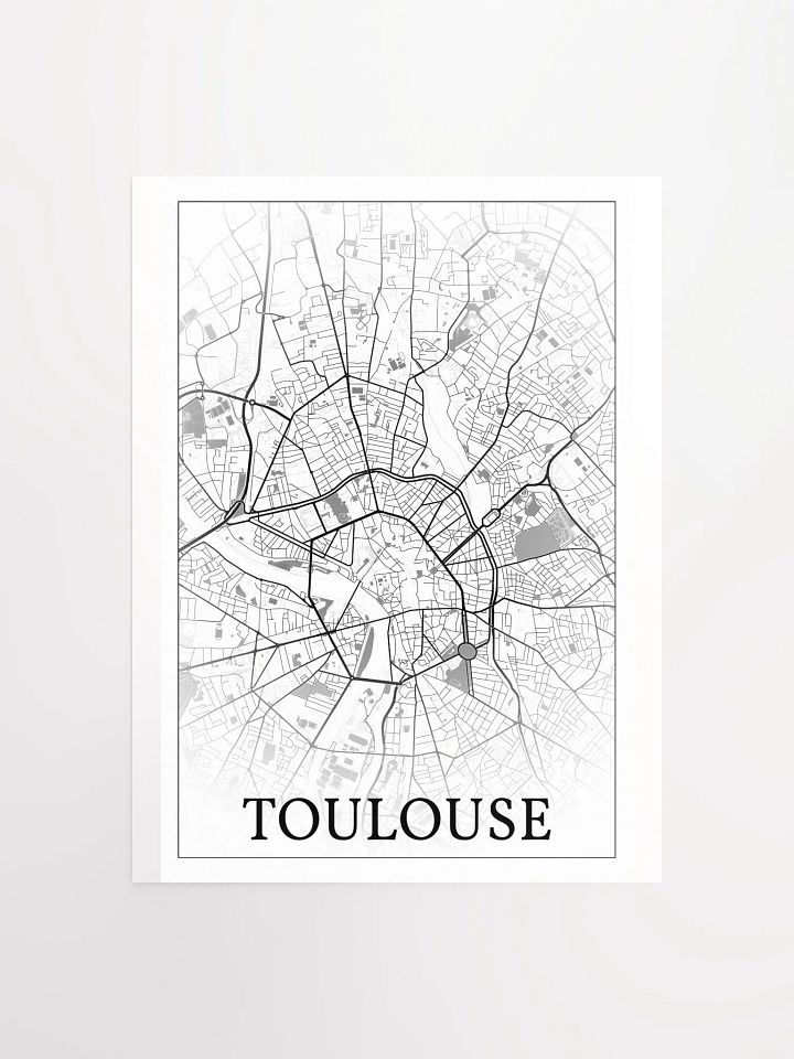 Toulouse, France, city map print product image (5)