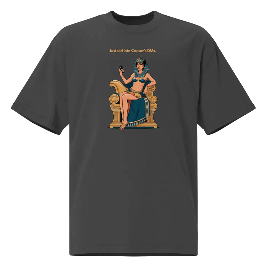 Cleopatra's DM Slide - funny graphic t-shirt product image (1)