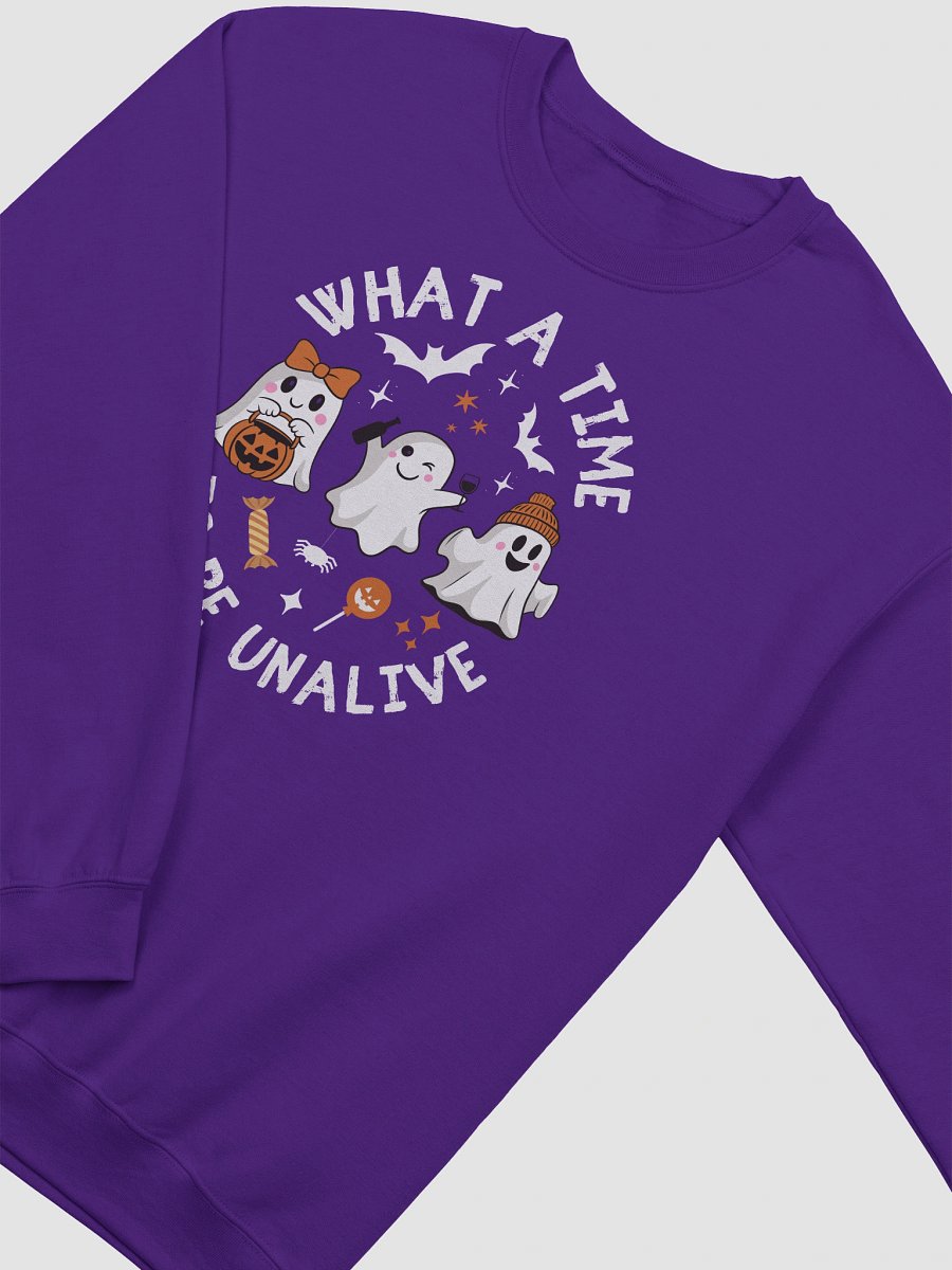 Spooky Season Ghost Sweatshirt - Dark product image (16)