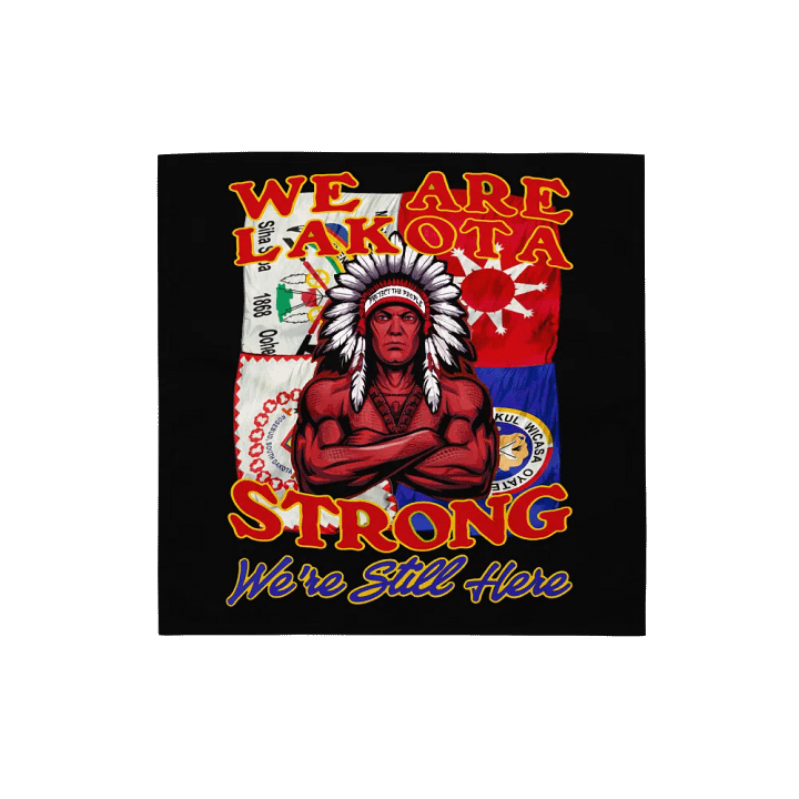 Lakota Pride Black Bandana product image (1)