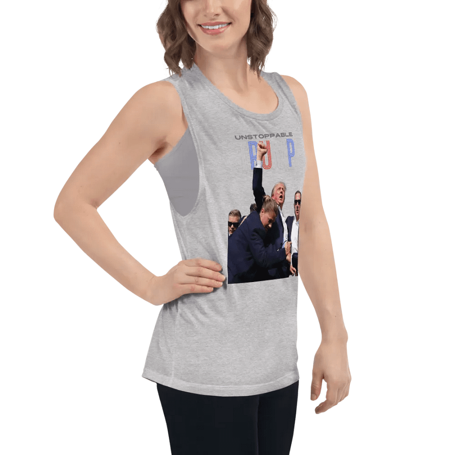 Unstoppable Trump: Fist Pumping Freedom Tank product image (54)