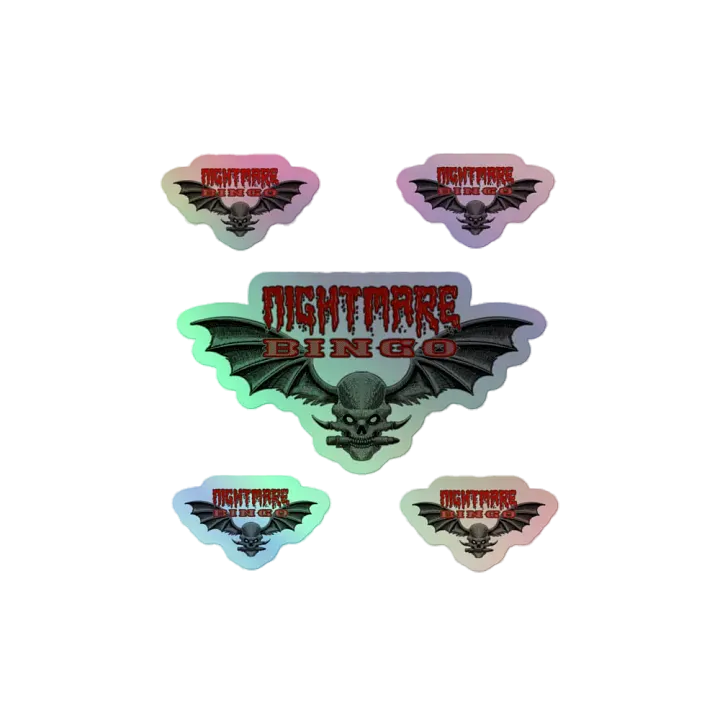 Nightmare Bingo Holographic Stickers product image (2)