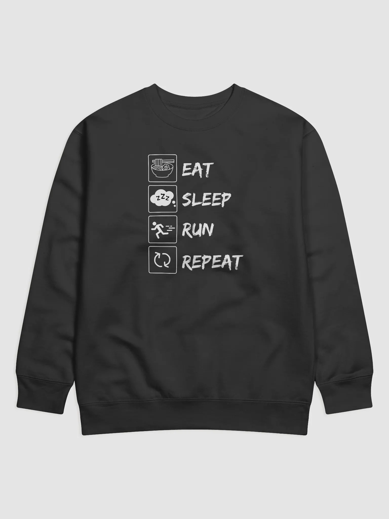 Eat, Sleep, Run, Repeat Sweatshirt | Premium Cotton Comfort product image (1)