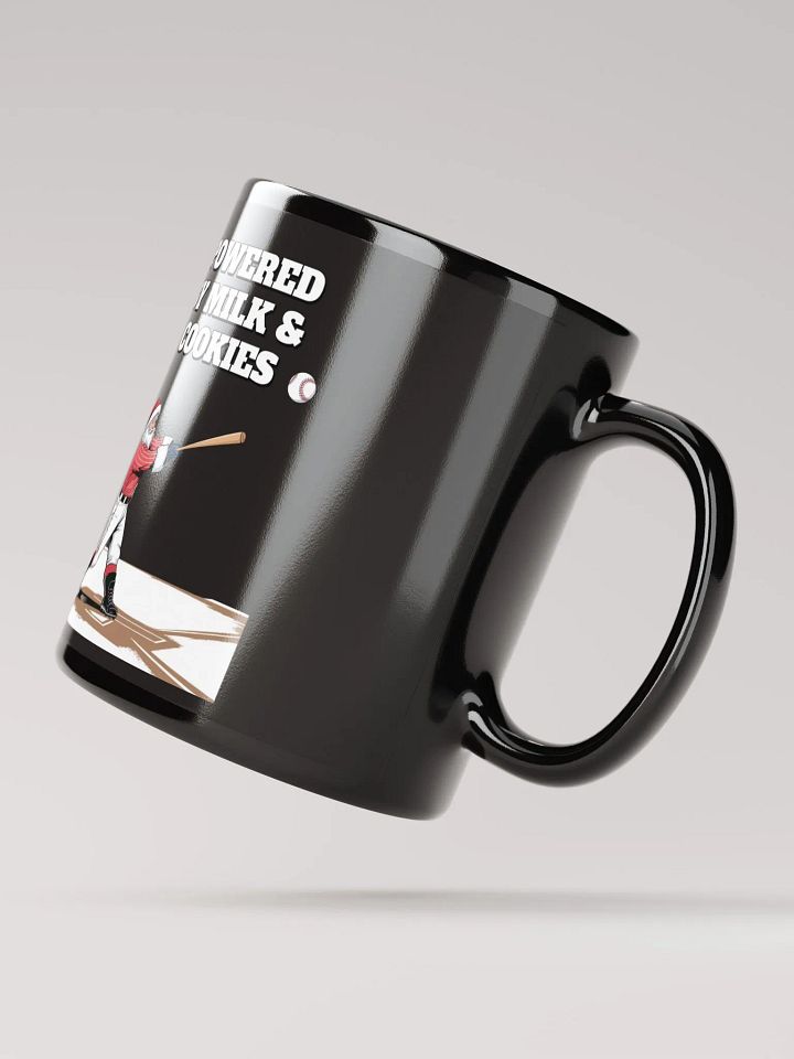 Powered By Milk And Cookies - Baseball Black Mug product image (3)