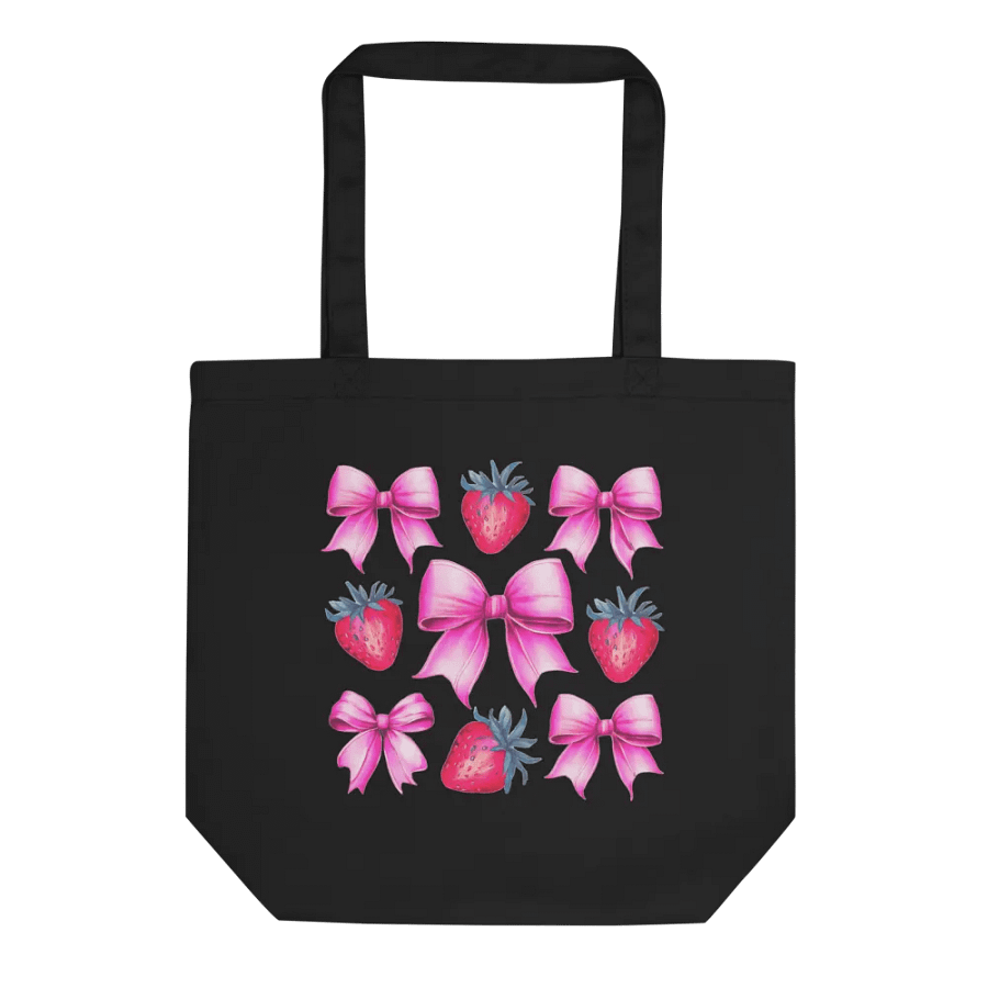 Sweet Strawberry and Bow Tote Bag product image (3)