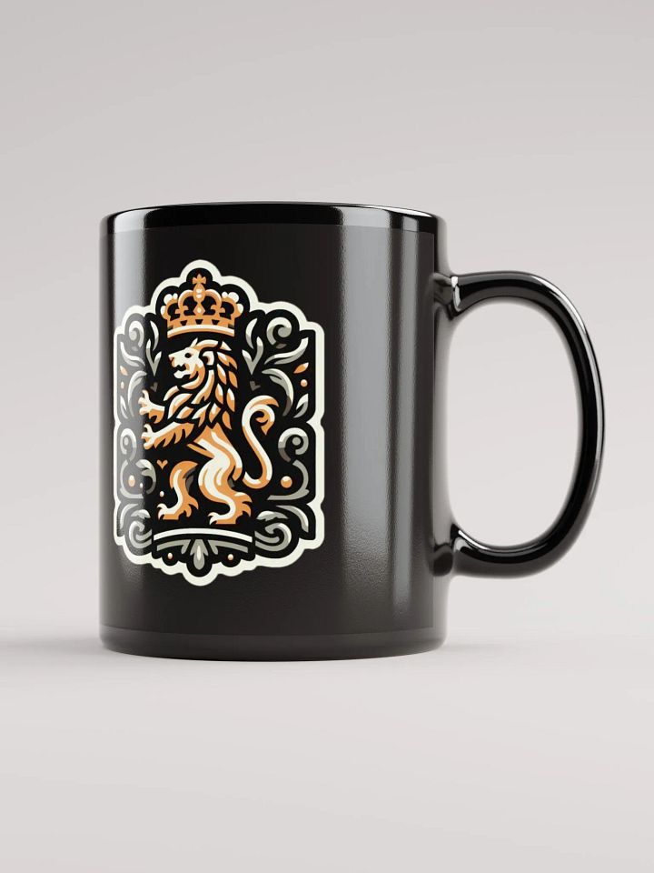 Regal Lion Duo Black Glossy Mug product image (2)