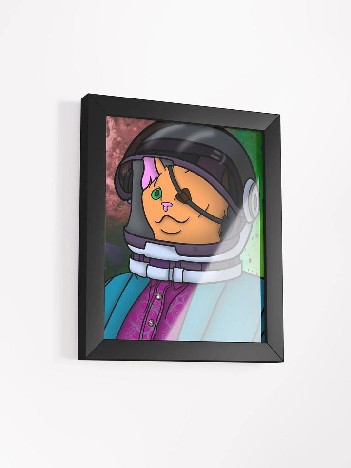 Astronaut kitty framed poster product image (2)