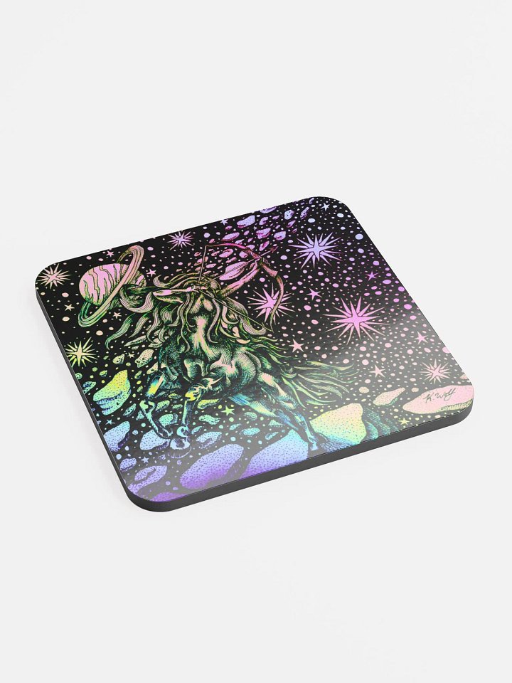 Limited edition Sagittarius Zodiac coaster product image (2)