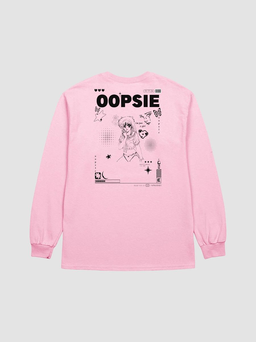 OOPSIE LONG TEE (BLACK) product image (1)