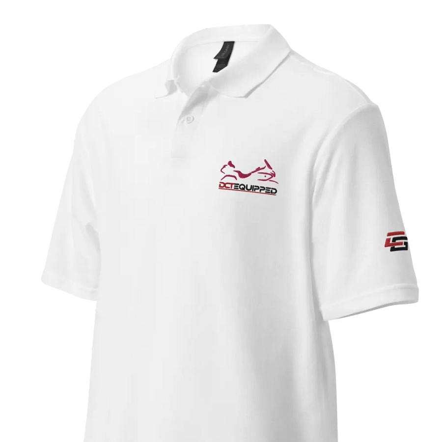 DCT Shadow Wing Polo Shirt White/Red product image (5)