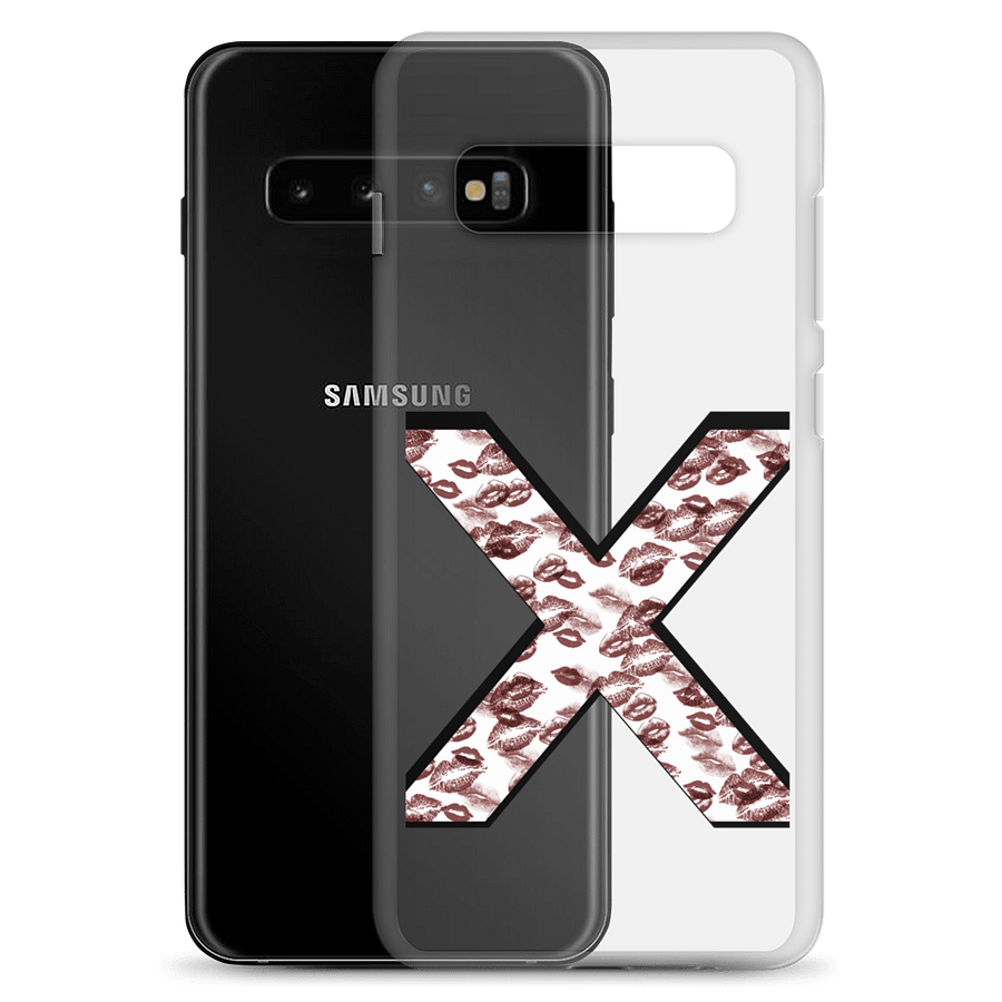 White X Burgundy Lipstick Kisses Phone Case S product image (23)