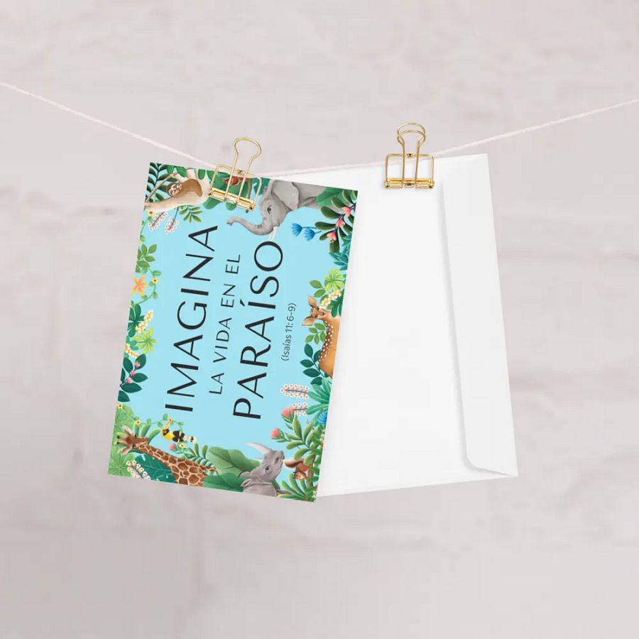 'Imagina la Vida en el Paraíso' Greeting Card product image (1)