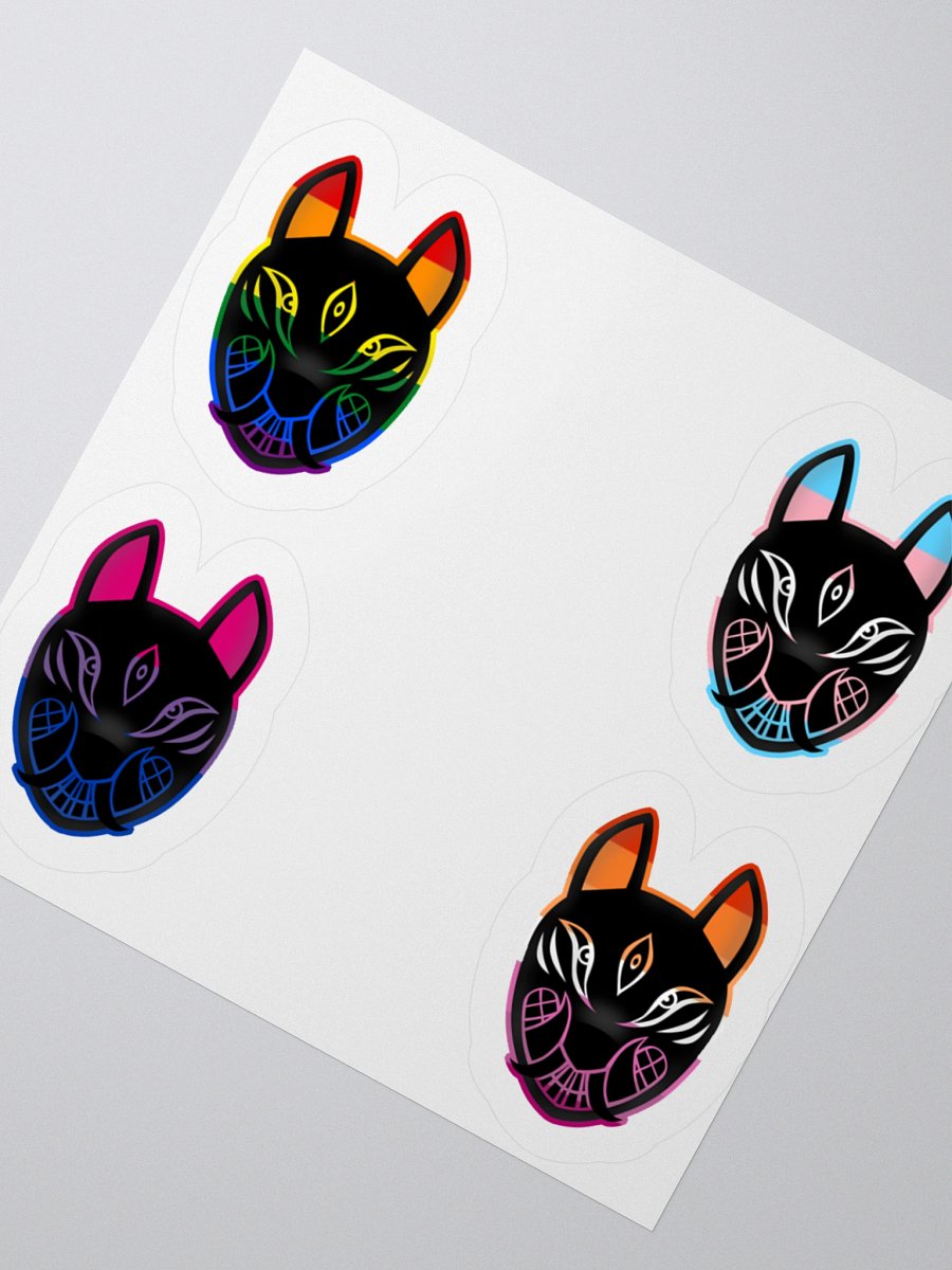 Kitsune - pride - sticker product image (6)