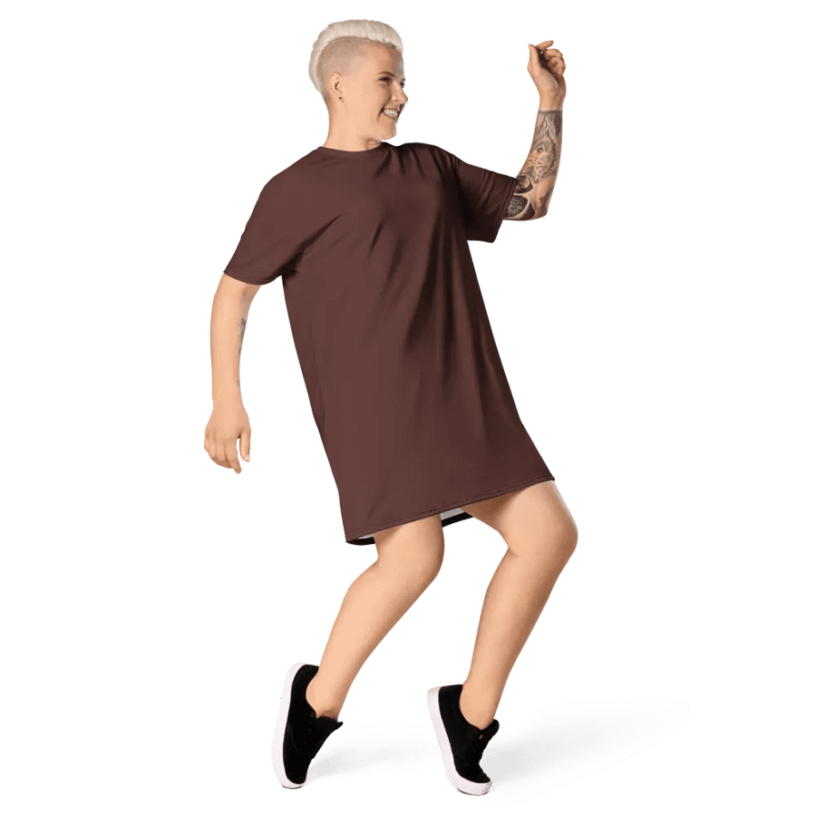 Minimalist Athleisure Chic T-Shirt Dress product image (6)