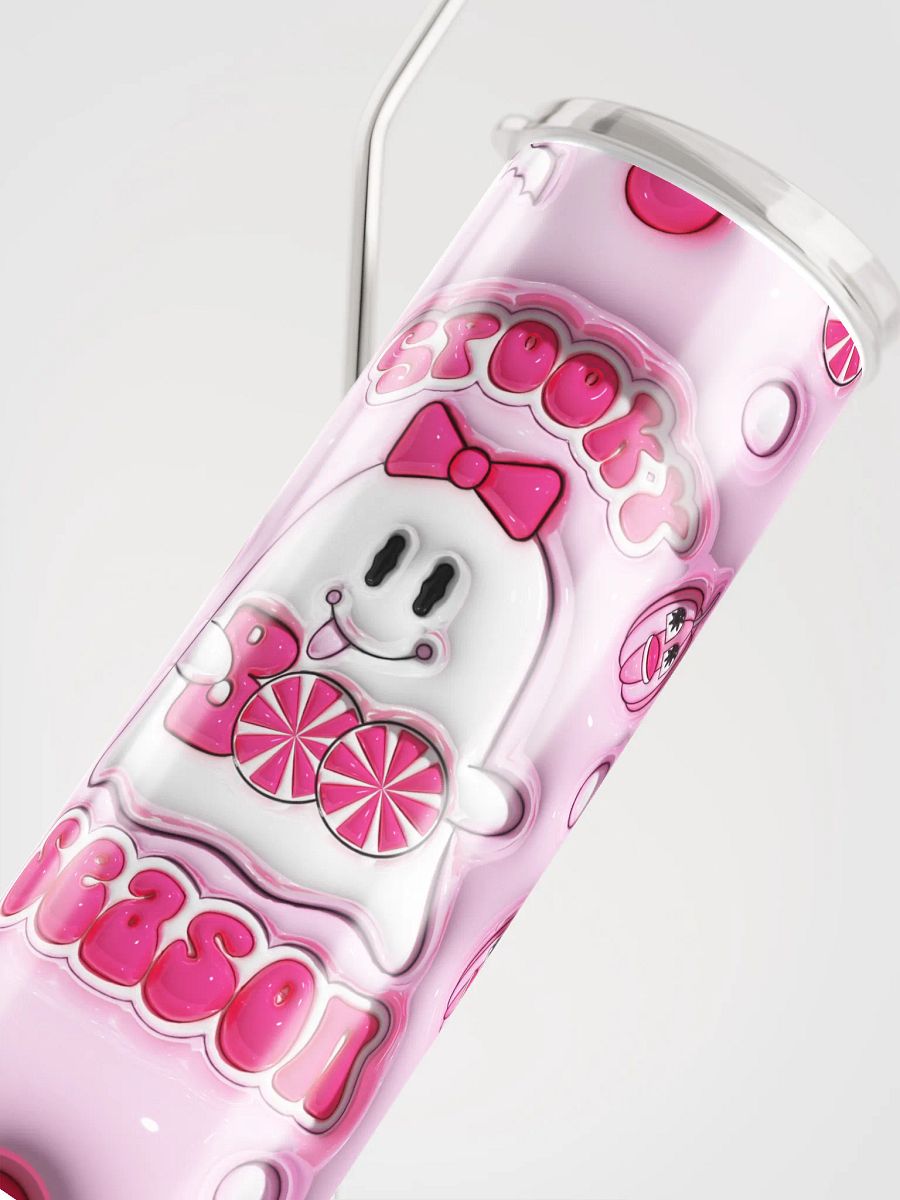 Boo-tiful Pink Halloween Stainless Steel Tumbler product image (5)