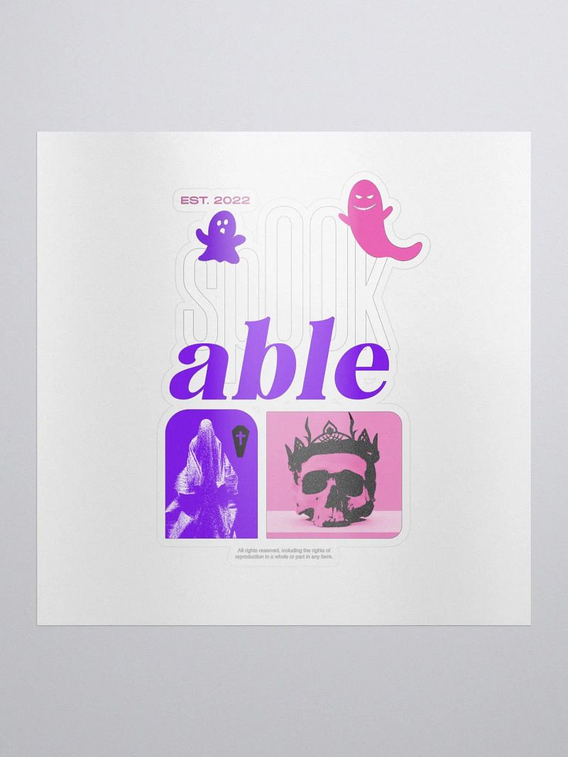 "Ghost King" Sticker