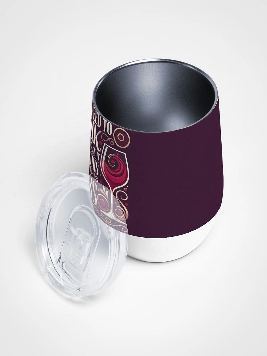 We Need to Talk Wine Tumbler Dark Red – Sip Before the Serious Stuff product image (3)